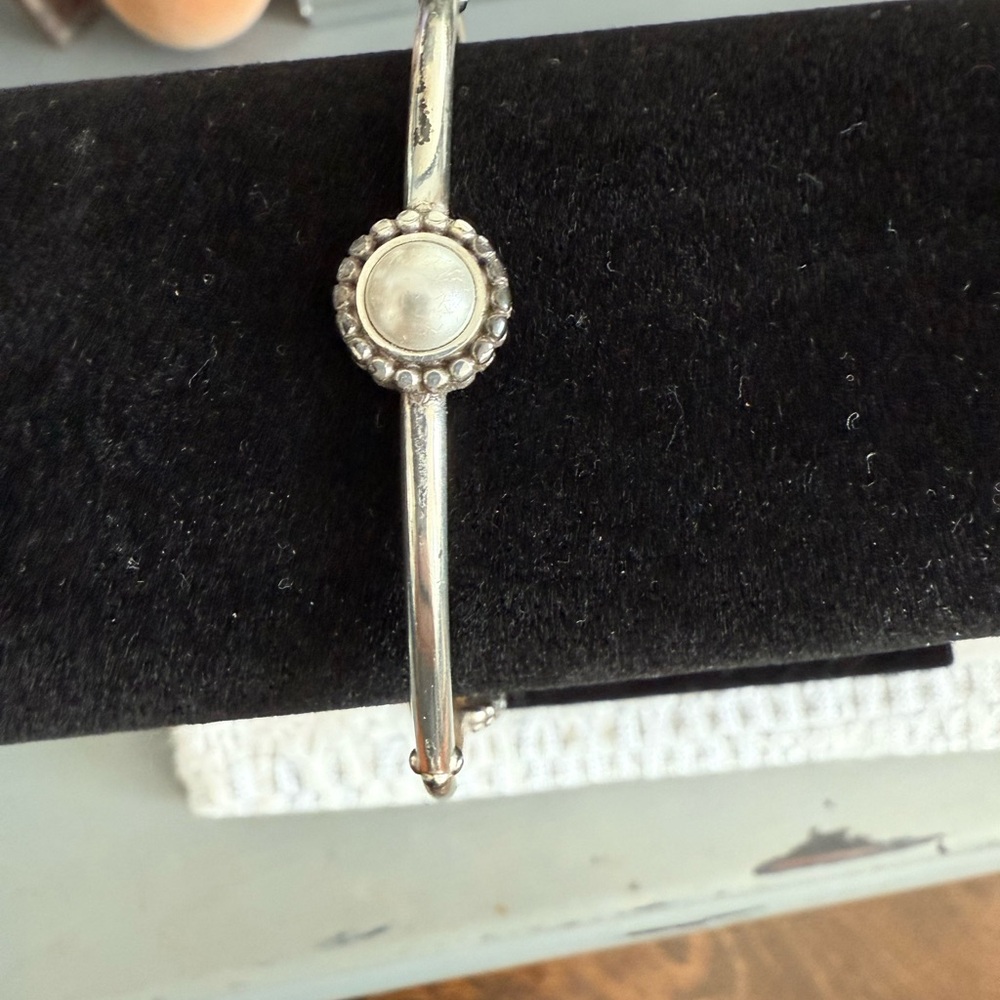 Elegant Brighton Silver Bangle Bracelet